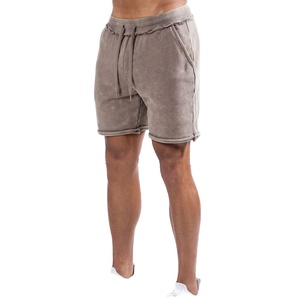 Shorts de bain pour hommes tendance et haut de gamme, 100% coton, toile unie, respirant, élégant, taille élastique, séchage rapide, écologique - Product Image 3