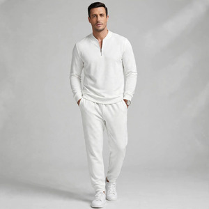 2026 Wholesale Summer Men's Casual Shorts <b>Set</b> Plain Color Solid 100% Cotton Jersey Quick Dry Knitted Customized Logo <b>Twin</b> <b>Set</b> - Product Image 1