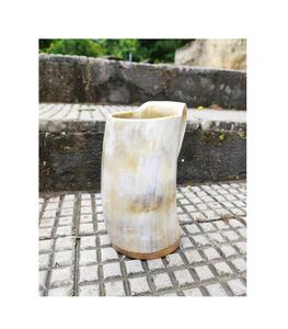 Horn Coffee Mug <b>Top</b> Quality <b>African</b> Mug With Wooden Base Best Polish Hotel Home Viking Drinking Horn Mug Wholesale Price - Product Image 2