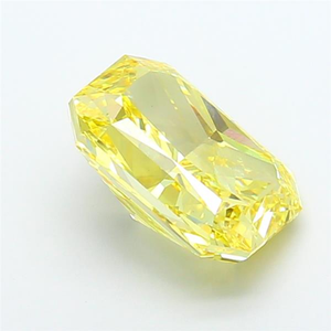 เพชรเหลืองเข้มทรงคุชชั่น รูปทรงเรเดียนท์  ผลิตในห้องปฏิบัติการ ได้รับการรับรอง CVD  แบบเม็ดเดี่ยว  ประกายหรูหราสำหรับงานออกแบบเครื่องประดับชั้นดี - Product Image 2