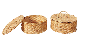 Handwoven Seagrass Tissue Box <b>with</b> <b>Lid</b> Napkin Holder Decorative Storage <b>Basket</b> Vietnamese Craft Eco-Friendly Cotton Lining - Product Image 1