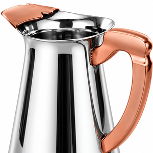Carafe moderne en acier inoxydable avec protège-glace pour jus et café, idéale pour la maison et les restaurants - Product Image 2