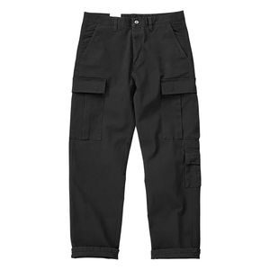 Pantalon cargo Y2K en molleton imperméable pour homme, taille basse, coupe évasée, style hip-hop, avec broderie et impression personnalisées - Product Image 4