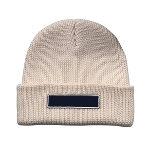 Embroidery Logo Solid Color Outdoor Warm Customize Winter Hats For <b>Men</b> Women Cuffed Beanies - Product Image 2