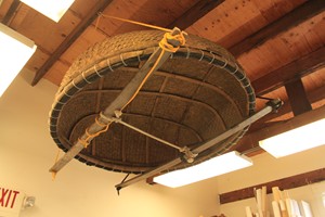 Coracle en bambou directement de l'usine, avec banc et pagaies inclus, coracle rond en bambou du Vietnam pour la décoration des complexes hôteliers de plage - Product Image 6