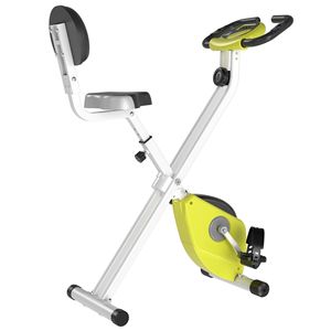 8 livelli di resistenza pieghevole magnetico verticale ciclismo Indoor cyclette giallo - Product Image 1