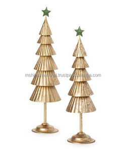 Árbol de Navidad con diamantes de imitación de metal de mesa personalizado para adorno de decoración del hogar - Product Image 4