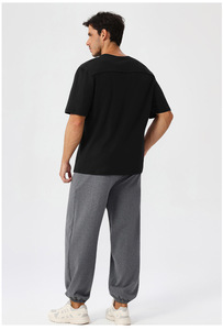 Camiseta Casual para Hombre, 100% Algodón, Transpirable, con Patrón Geométrico, Manga Corta, de la Mejor Calidad, a la Moda, Venta al Por Mayor - Product Image 4