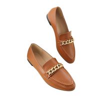 Chaussures classiques pour femmes à semelle compensée durable en cuir de qualité supérieure à bout rond pour les acheteurs en gros mondiaux