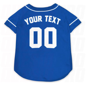 Personalized Blue White Dog <b>Baseball</b> Jersey Custom Name Team Number Pet Shirt for Cats Dogs Fashion Sports Costume Outfit - Product Image 3