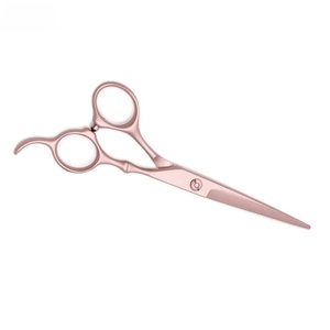 Ciseaux à cheveux professionnels en acier inoxydable, pointe acérée, pour droitiers, manche long en plastique, non pliables, pour la coiffure, Ryzer Studio - Product Image 2