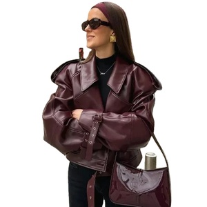 Abrigo corto de lona de cuero genuino a la moda para hombre elegante manga larga bolsillo con cremallera impermeable a prueba de viento chaquetas de calle - Product Image 1