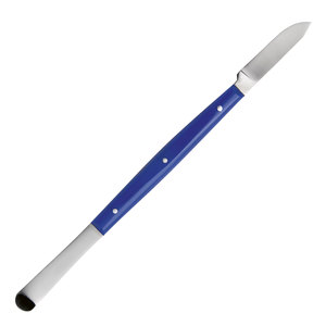 Cuchillo para cera, grande, azul, mango de plástico, 180 mm, instrumento dental de doble punta, herramienta duradera para tallado de cera en laboratorio dental - Product Image 4
