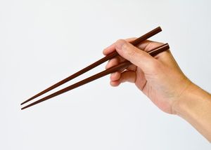 Wooden Round <b>Chopsticks</b> Smooth Surface <b>Reusable</b> Flatware for Asian Dinners By Handmade Collection - Product Image 5