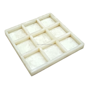 Juego de Mesa Tic Tac Toe de Resina Decorativa de Lujo, Juego de Estrategia Premium para Decoración del Hogar y la Oficina - Product Image 5