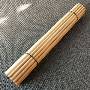 Varilla redonda ecológica de madera con mango liso, de madera noble natural, BLANQUEADA Y ENVANADORA, para decoración de muebles o jardín. - Product Image 2
