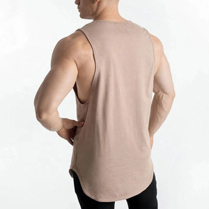 Camiseta sin mangas de algodón de alta calidad para hombre, para gimnasio, fitness, tallas grandes. - Product Image 4
