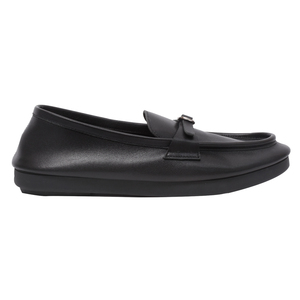 Ann'S Black Genuine Leather Penny Loafers Comfort Slip On Casual Flat Shoes Classic Office Shoes - Product Image 2
