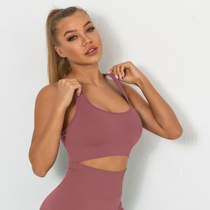 Nuevo sujetador deportivo de moda, premium, de alta calidad, con logo personalizado, diseño de sublimación, ligero, para fitness, para mujer. - Product Image 5