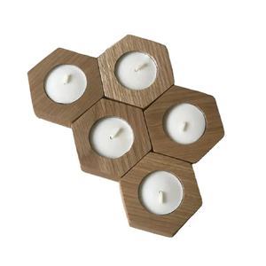 Meilleure vente bougeoir en bois décoration de mariage de haute qualité pour la fête à la maison noël autres bougeoirs pots de bougie - Product Image 1