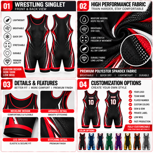 Custom Logo Sublimation Wrestling Singlet Body Wear <b>Bodysuit</b> Wrestling Singlets Men Women Wrestling Singlet - Product Image 3