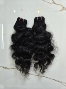 Paquetes de Cabello Humano Virgen Indio 100% Natural |   Puntas Gruesas |   Sin Enredos |   Extensiones de Cabello de Calidad de Exportación - Product Image 2