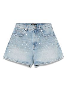 Mini-jupe en jean de luxe cloutée pour femme, style punk, avec rivets, fabrication OEM sur mesure, fabricant de jean au Royaume-Uni et aux États-Unis - Product Image 3