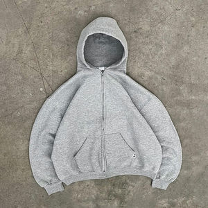 Vente en gros de sweats à capuche pour hommes, vierges, vintage, délavés à l'acide, déchirés, personnalisables, direct usine - Product Image 1