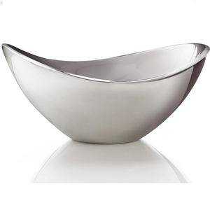 Bol de service en acier inoxydable au design minimaliste, compatible lave-vaisselle, pour la cuisine et la table, à prix réduit - Product Image 4
