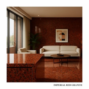 Premium Imperial Red Granite Slabs Polished Natural <b>Stone</b> Bulk Wholesale Export Supplier India - Product Image 2