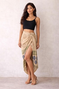 Custom Logo Beach <b>Sarong</b> for Women Elegant Swimwear Cover Up Resort Wear Beach Wrap - Product Image 2