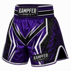 Nouveaux shorts de boxe Muay Thai MMA unisexes pour adultes, respirants, avec logo personnalisé imprimé, polyester/coton, séchage rapide - Product Image 4