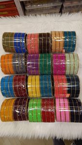 Velvet <b>Glass</b> <b>Bangles</b> & Girls Top Manufacturer Made <b>Glass</b> Churiyan Sets With OEM ODM Service - Product Image 5