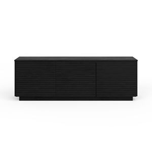 Supporto TV a tre porte Bridgevine Home Stardust 74 pollici senza montaggio finitura nera per TV fino a 85 pollici - Product Image 1