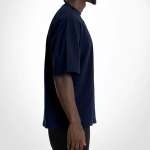 T-shirt oversize tendance, matière coton doux, vêtements streetwear, coupe ample, pour hommes - Product Image 2