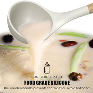 Ensemble d'ustensiles de cuisine en silicone, résistants au lave-vaisselle et au four, faciles à nettoyer, pour ustensiles de cuisine antiadhésifs, ensemble de spatules - Product Image 5