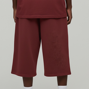 กางเกงขาสั้นคุณภาพพรีเมียม ปี 2026 ผู้ผลิตกางเกงสตรีทแวร์ กางเกงวอร์มผ้าฝ้ายออร์แกนิค กางเกงคาร์โก้ลายพราง กางเกงขาสั้น 3/4 สำหรับผู้ชาย - Product Image 4