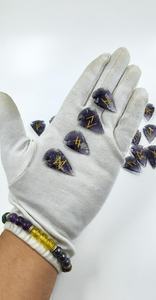 Juego de Piedras Rúnicas de Amatista con Punta de Flecha, Hermoso Juego de Runas de Cristal Futhark, Estilo Feng Shui, Ágata Muntaha Grabada para Sanación - Product Image 2