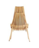 Chaise pliante moderne et durable Tamara en teck massif finition naturelle pour usage extérieur, villa, parc, cour, couleur personnalisable