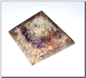 Quartz en cristal de qualité supérieure le plus vendu en gros avec flux er de vie pyramide d'orgone pour la richesse et le succès cristal de guérison - Product Image 4