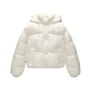 Vestes matelassées courtes légères personnalisées à la mode pour femmes, dernier design, veste avec capuche et col montant, haute qualité - Product Image 1