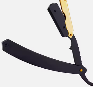 Navaja de Afeitar Profesional de Acero Inoxidable con Mango de Madera, Afeitadora Manual para Barba, Personalizable para Hombres - Product Image 1