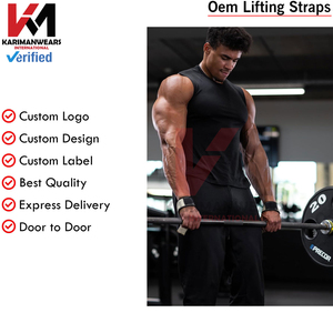 Sangles de musculation premium pour hommes et femmes, support de poignet, pour soulevé de terre et powerlifting, fournisseur OEM - Product Image 5