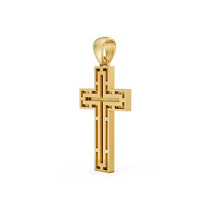 Diamond Cross Pendant 0.33CT Lab Grown 14K Gold IGI Certified Rhodium Plated Minimalist Women's Gift Jewelry Wholesale OEM ODM - Product Image 6