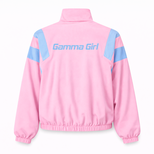 Chaqueta Cortavientos Gamma Phi Delta, Chaqueta Casual Impermeable para Exteriores, Chaqueta Anorak Bordada para Mujer - Product Image 4