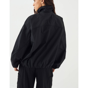 High Quality 100% Polyester <b>Bomber</b> <b>Jacket</b> Motorcycle Racer Baseball Uniform Plus Size Soft Shell Stand Collar <b>Varsity</b> Coat - Product Image 2