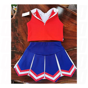 Disfraz de Animadora para Niñas, Azul, Talla Grande, Vestido de Animadora, Uniforme para Halloween, Cosplay, Fiesta, Espíritu Escolar - Product Image 2