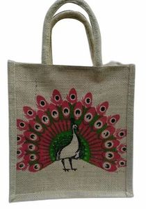 High Quality Eco Friendly Jute Tote <b>Bag</b> <b>Reusable</b> <b>Shopping</b> <b>Bag</b> With Strong Handles For Retail - Product Image 2