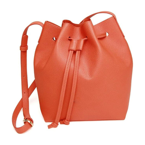 Elegant <b>Women's</b> Leather <b>Bucket</b> <b>Bag</b> Printed Fashion Crossbody Shoulder Handbag With Drawstring <b>For</b> Daily Use & Travel Shopping - Product Image 3
