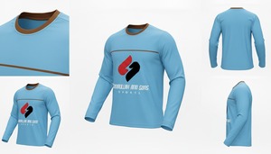 T-shirt en coton de qualité supérieure pour homme, doux, respirant, à manches longues, décontracté, uni, design personnalisé, vente en gros - Product Image 3